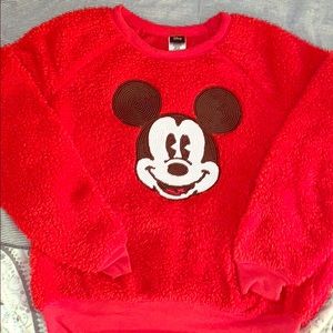 Plush red Mickey Mouse Sweater